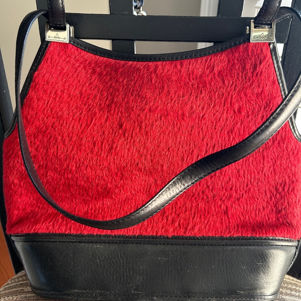 Brighton Red and Black Shoulder Bag